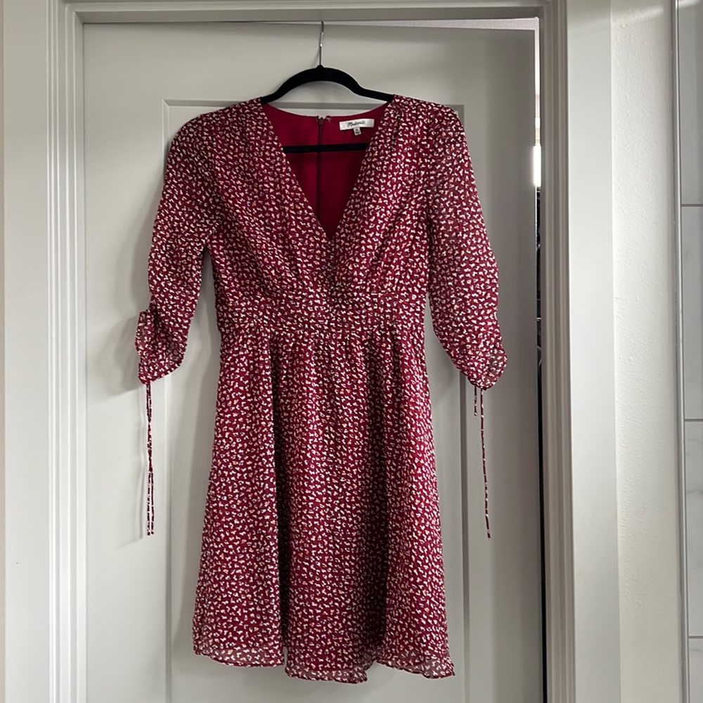 Elbow sleeve Madewell dress, size 00, new with tags